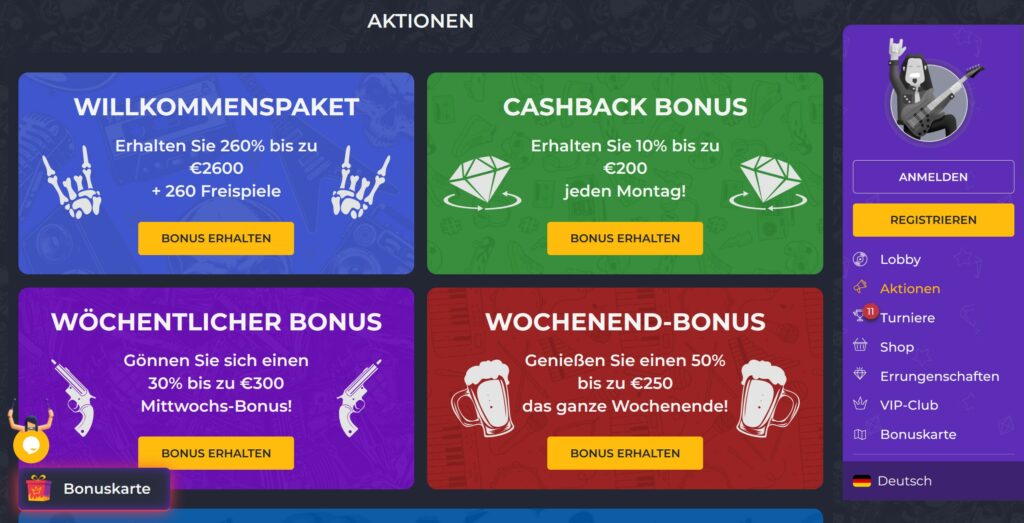 rolling slots casino bonusangebote