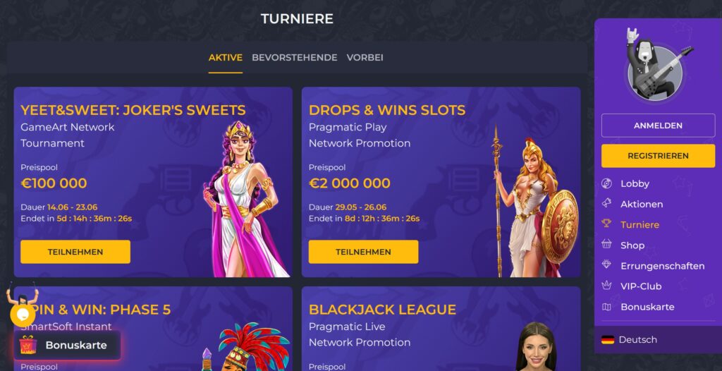 rolling slots casino turniere