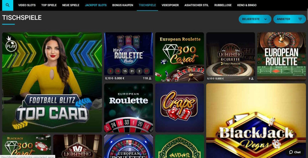 silverplay casino tischspiele