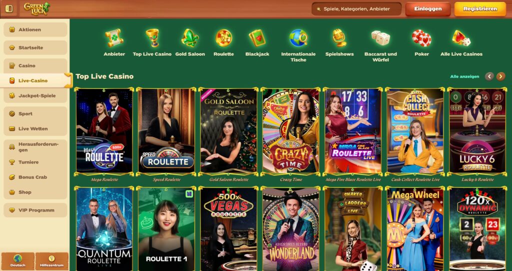 greenluck live casino