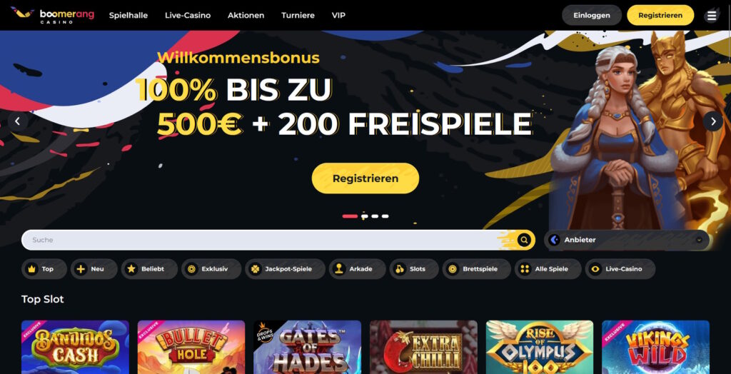 Startseite Boomerang Casino